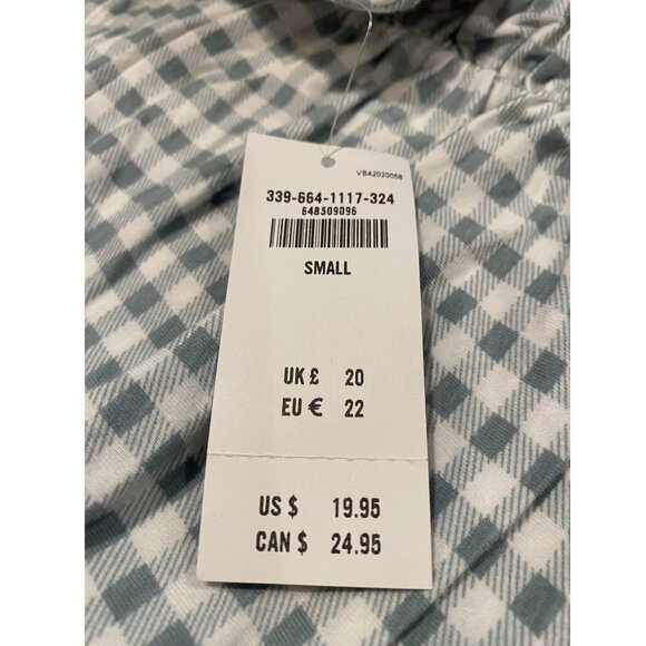 Hollister Gingham Crop Halter -- Teal and White - Size Small - NWT - Picture 8 of 8